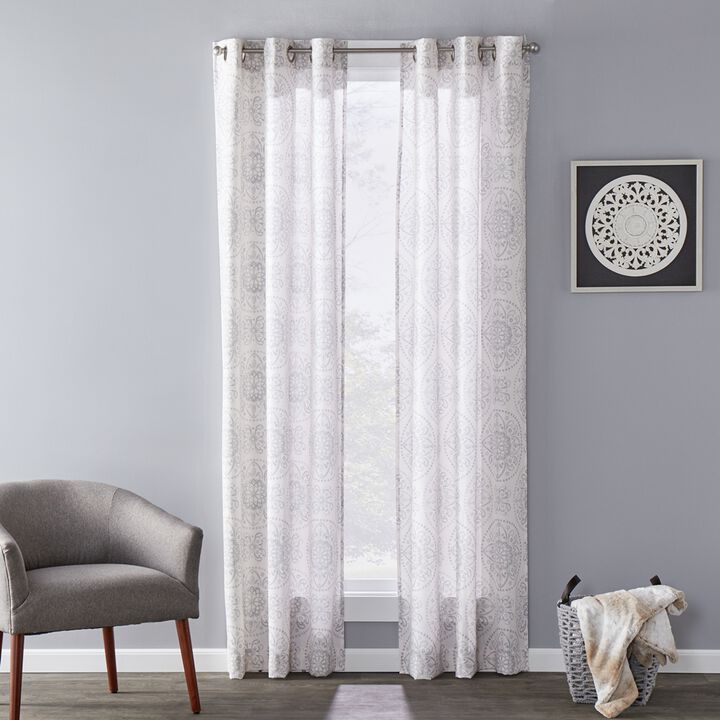 SKL Home Saturday Knight Ltd Kali Sophisticated Design And Slub-Weave Fabric SunSafe Window Panel