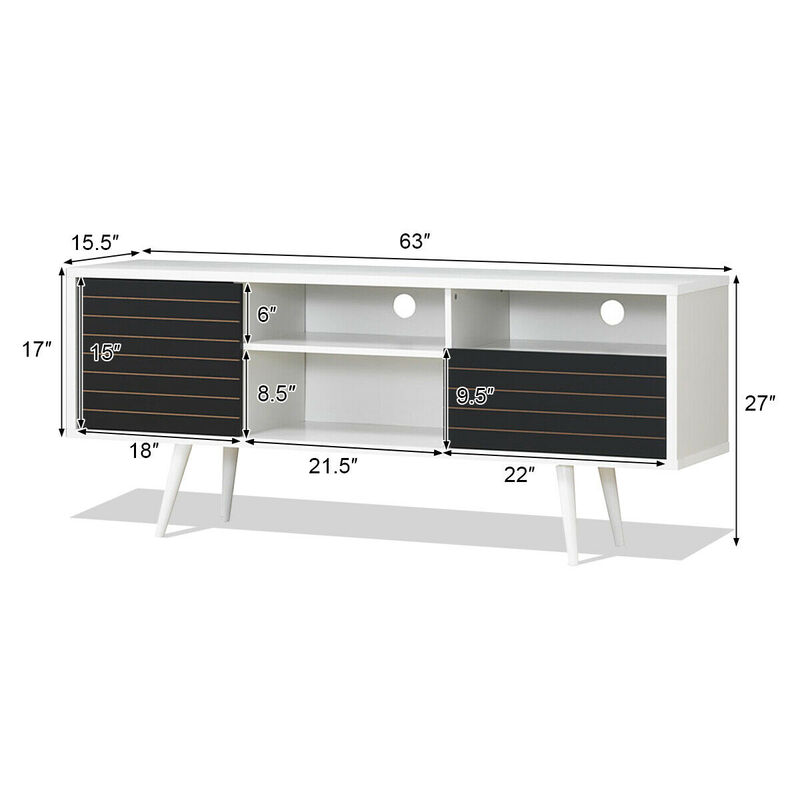 Mid-Century Modern TV Stand for TVs up to 65 Inch