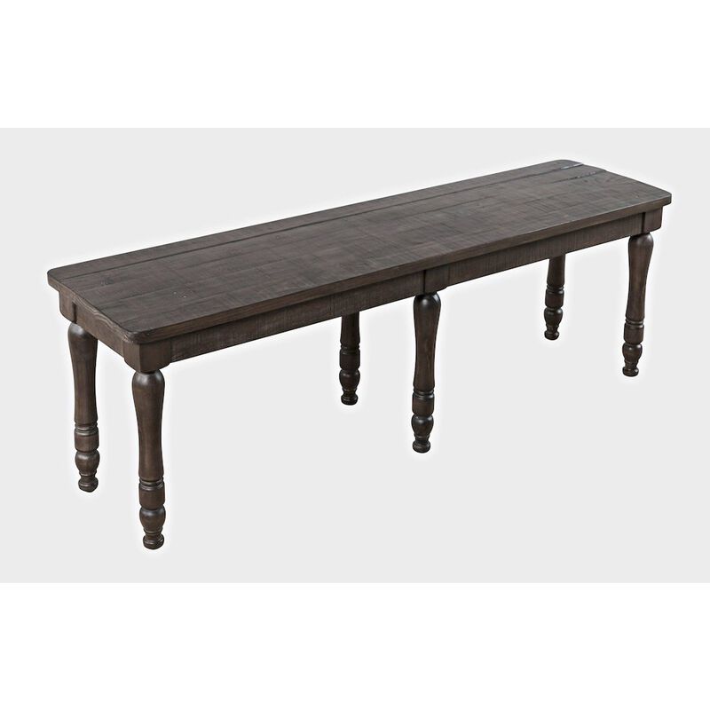 Jofran Madison County Rustic Reclaimed Solid Wood Farmhouse 54 Dining Bench