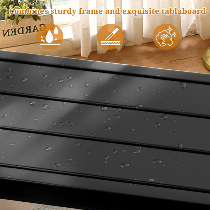 Outdoor Bar Table with Wheels Portable and Stylish Patio Bar Table for Easy Mobility and Entertainment