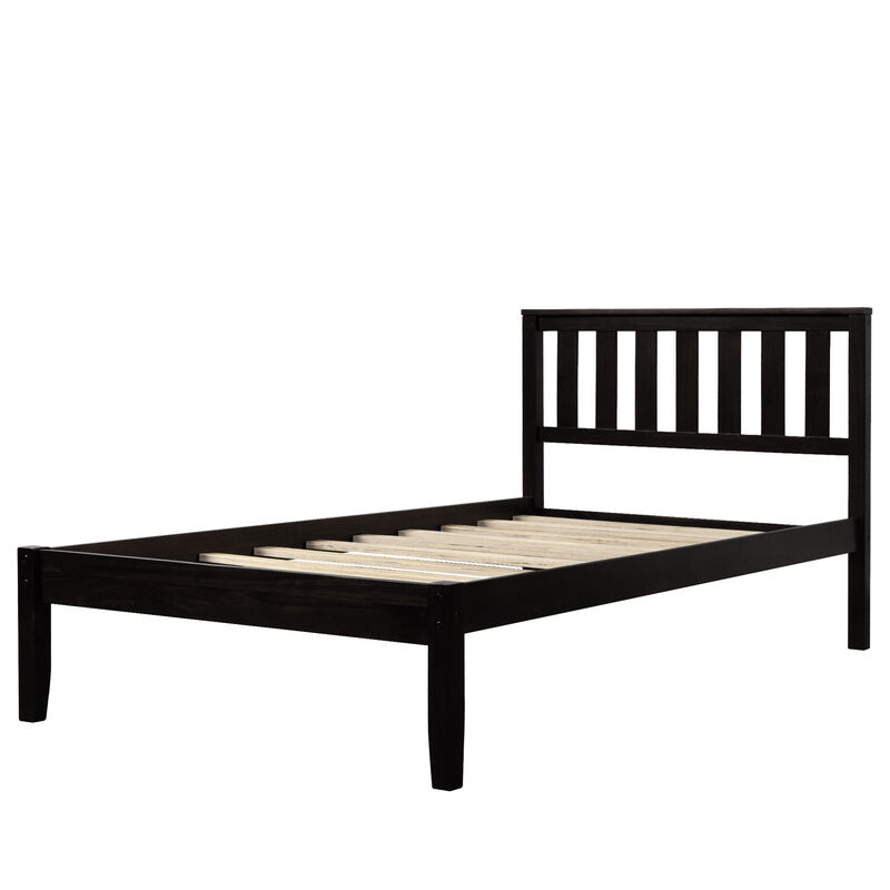 Merax Wood Platform Bed with Headboard