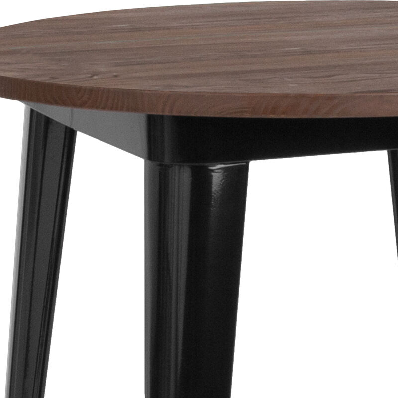 Metal/Wood Colorful Restaurant Tables