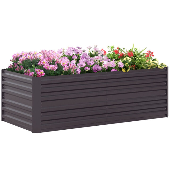 Wooden Raised Garden Bed Planter Box for Flowers and Vegetables