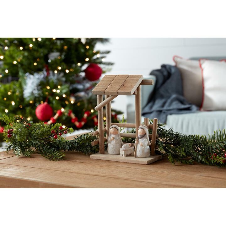 Holy Family Figurine for Religious Christmas Décor and Nativity Celebrations