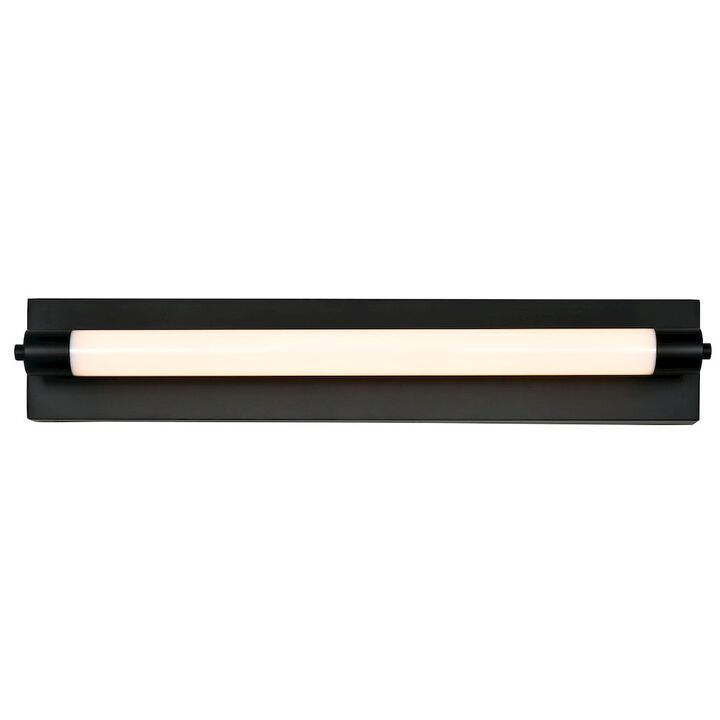 VONN Lighting Integrated LED ADA Compliant Bathroom Wall Lighting Fixture in Black