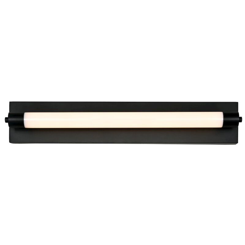 VONN Lighting Integrated LED ADA Compliant Bathroom Wall Lighting Fixture in Black