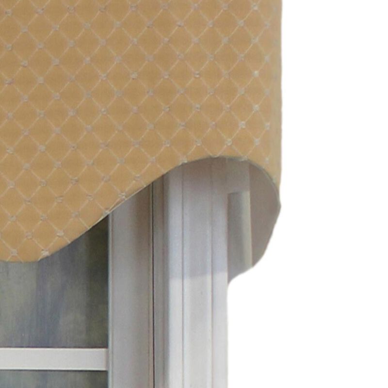 RLF Home Passat Regal Valance Ecru. 3" Rod Pocket 50"W x 17"L