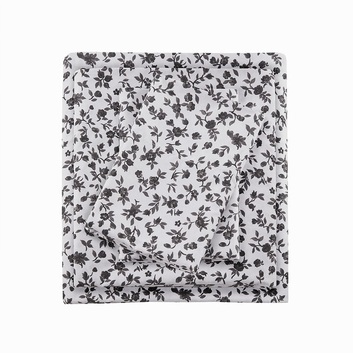 Gracie Mills Giselle 4-Peice Wrinkle Free Printed Microfiber Sheet Set