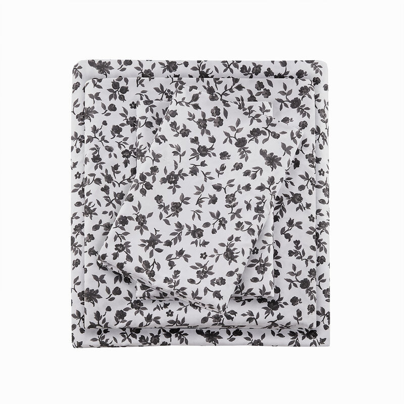 Gracie Mills Giselle 4-Peice Wrinkle Free Printed Microfiber Sheet Set