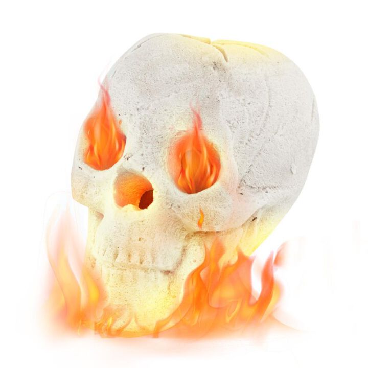 Hivvago Halloween Fire Pit Skull Halloween Decoration