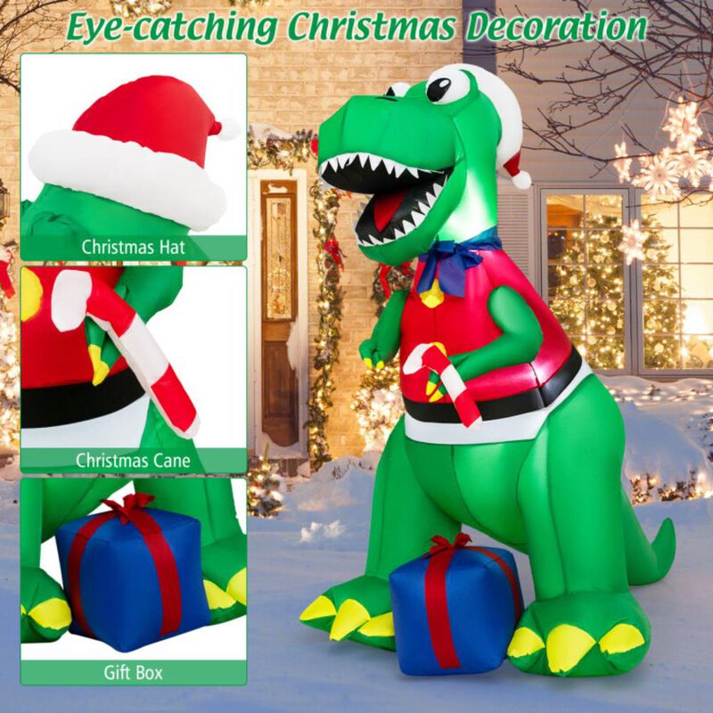 Hivvago Inflatable Christmas Decoration with LED Lights and Waterproof Blower