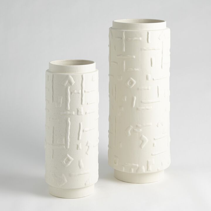 Sankuru Vase-White Large