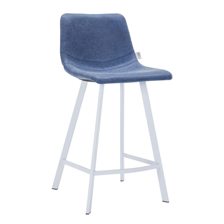 Elland - Counter stool -Light Brown-White base