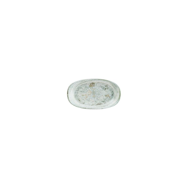 Odette 6" x 3.5" x h:0.75" Oval Decorated Porcelain Platter (Set of 2)