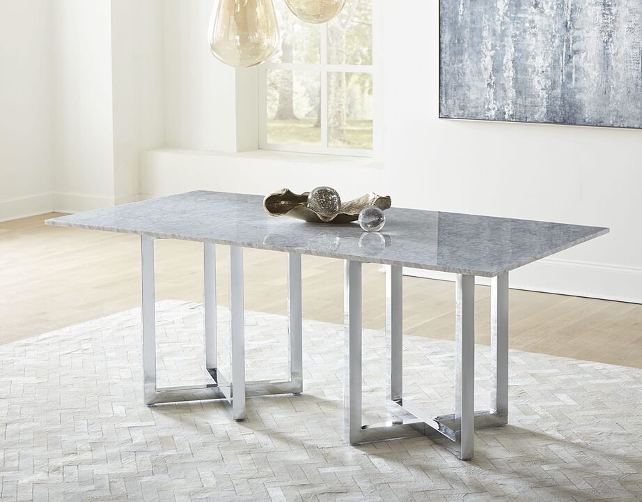 Modus Furniture International|Modus Direct Ship|Amalfi Rect Dine Tbl - Mbl/chr|Dining Rect Tbl
