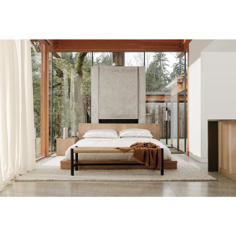 Moe's Home Collection HAWTHORN BENCH LARGE BLACK
