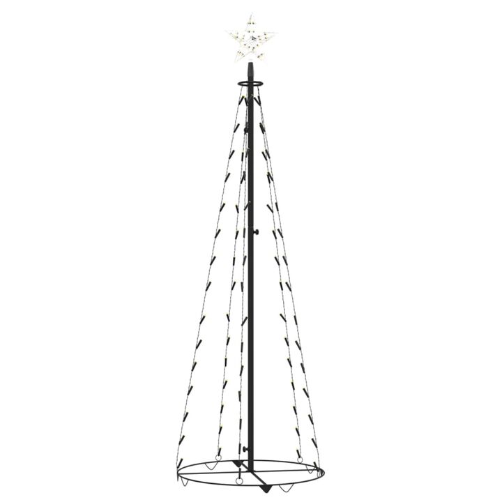 vidaXL Christmas Cone Tree Warm White 84 LEDs 19.7"x59.1"