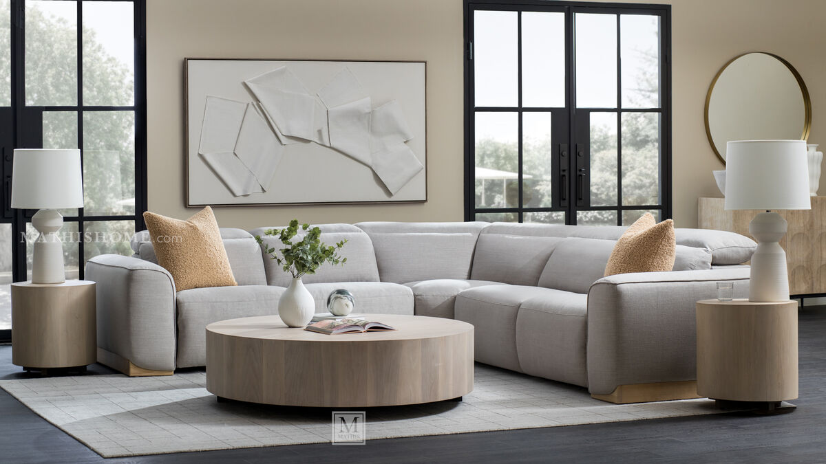 Becki Owens Sage 5-Piece Power Sectional