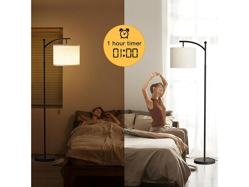 Light Tree Floor Lamp Black