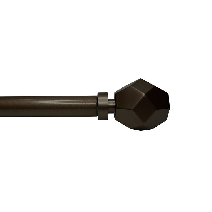 Esencial Convex Curtain Rod Set, Adjustable Length From 72" to 144"