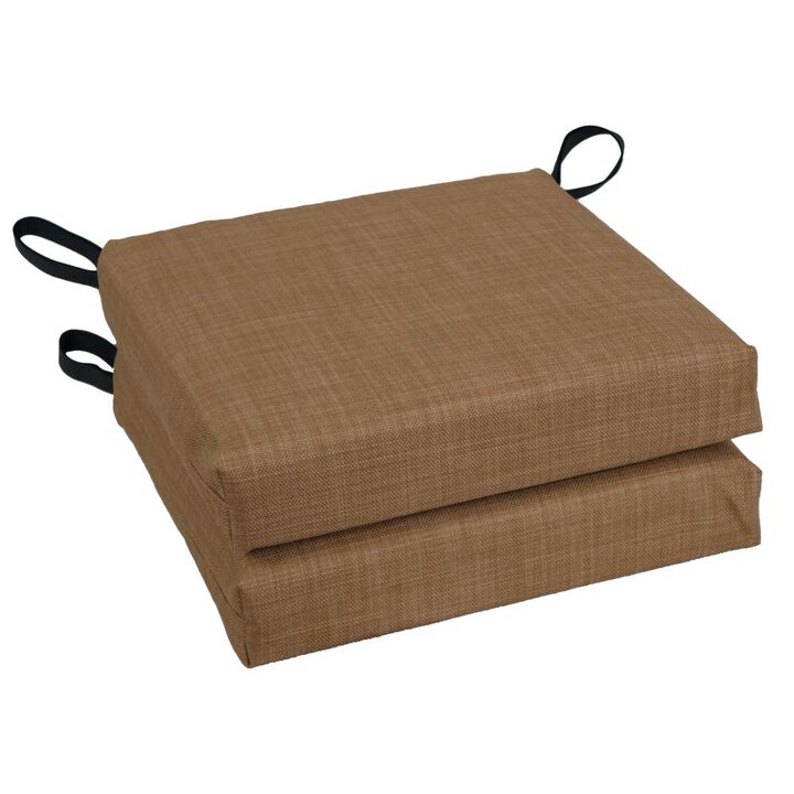 Blazing Needles 16-inch Outdoor Cushion, Mocha