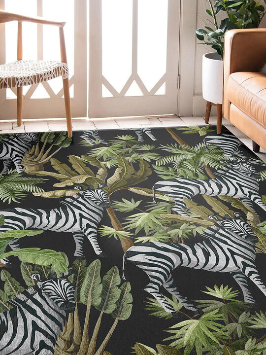 Tropics TC13 Black 3' x 5' Rug