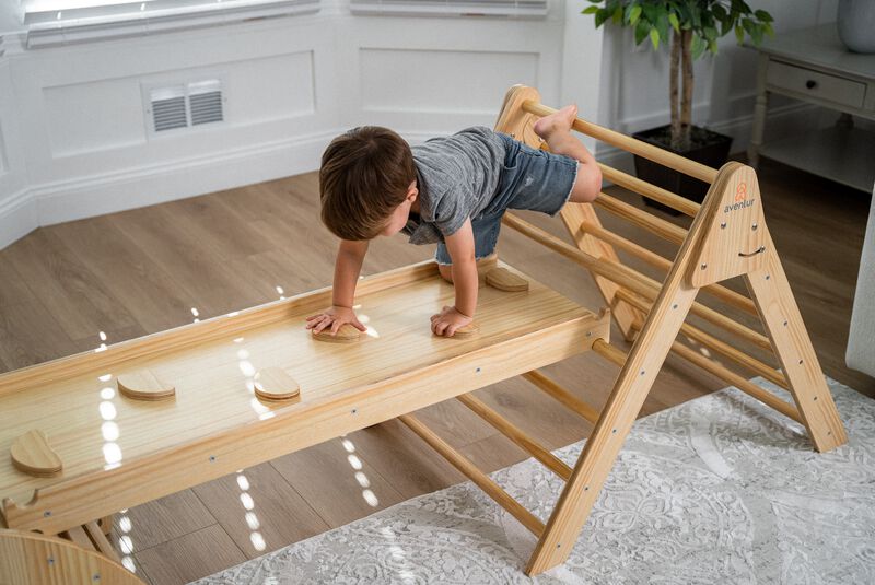 Avenlur Hazel Wood Pikler Triangle Set, Rocker