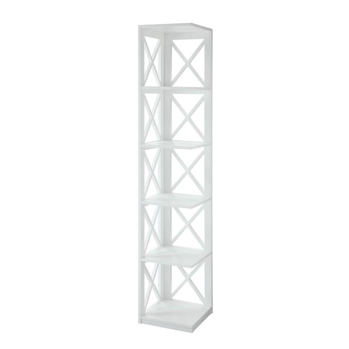 Convience Concept, Inc. Oxford 5 Tier Corner Bookcase