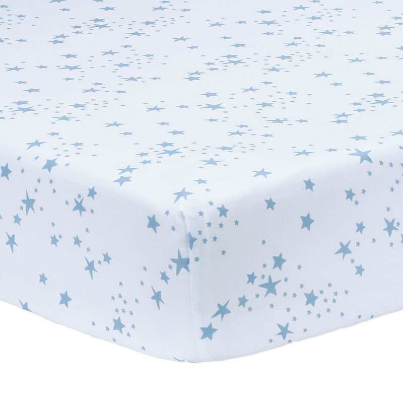 Bedtime Originals Airplane/Stars Aviation 2-Pack Fitted Crib/Toddler Sheet Set
