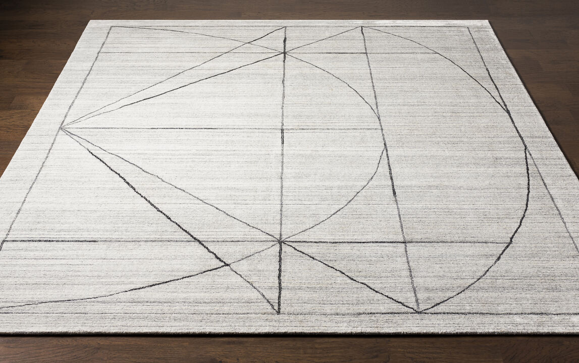 Hightower HTW-3010 2' x 3' Gray Rug