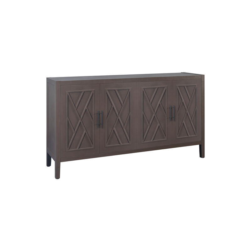Vintage American 4 Door Wooden Sideboard