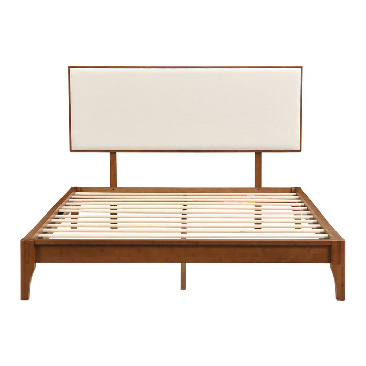 Merax Solid Platform Bed  with Headboard