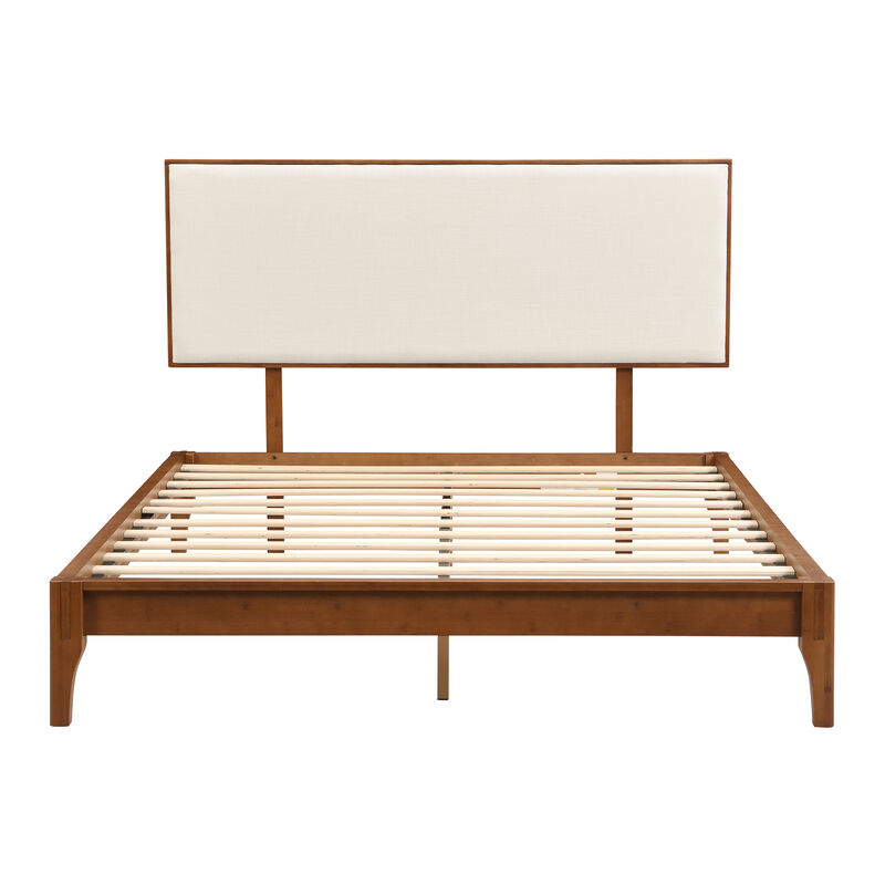 Merax Solid Platform Bed  with Headboard