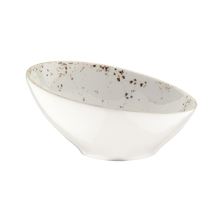 Grain dia.7.25" h:3.25" 15 oz. Round Decorated Porcelain Bowl (Set of 2)