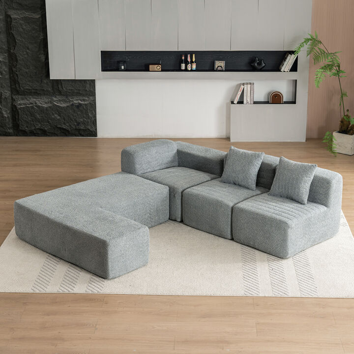 Merax Free-combined  Sectional Sofa Couch