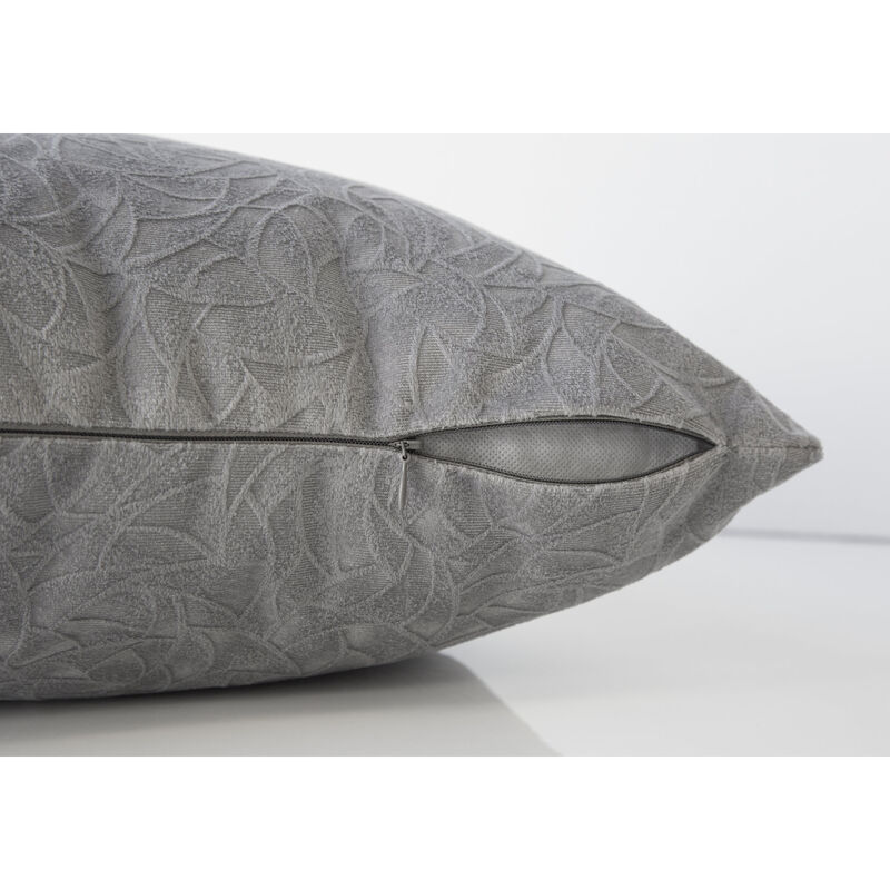 Monarch Specialties I 9256 Pillows, 18 X 18 Square, Insert Included, Decorative Throw, Accent, Sofa, Couch, Bedroom, Polyester, Hypoallergenic, Grey, Modern