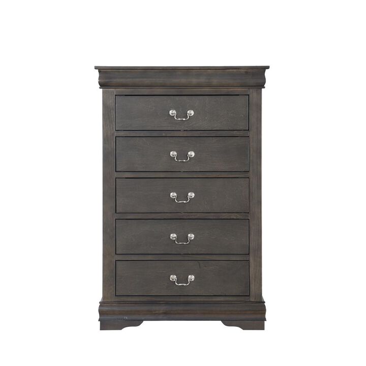 Acme Furniture Louis Philippe Chest, Dark Gray  (26796)