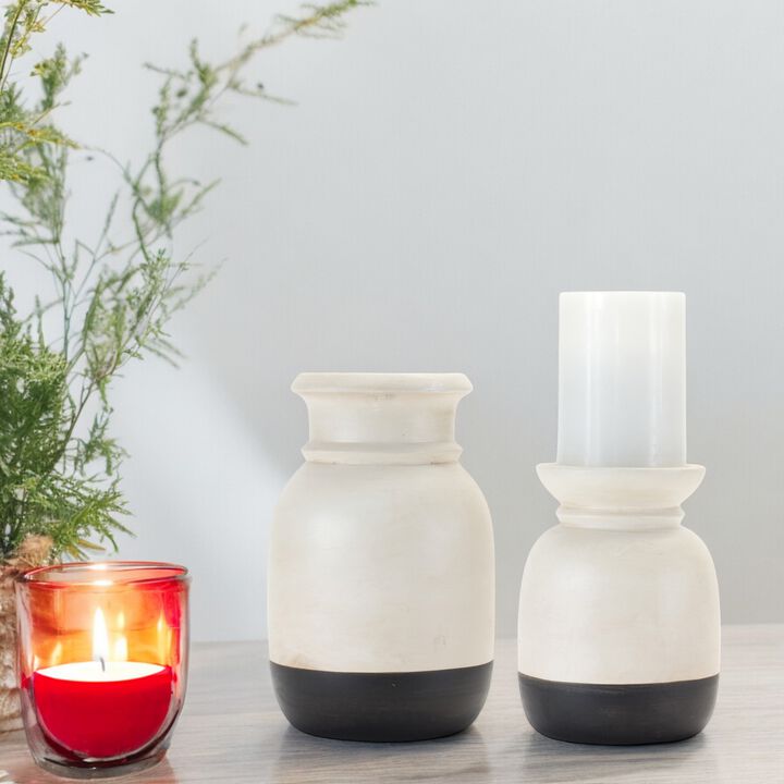 Set of 2 Candle Holders for Elegant Home Décor and Ambient Lighting