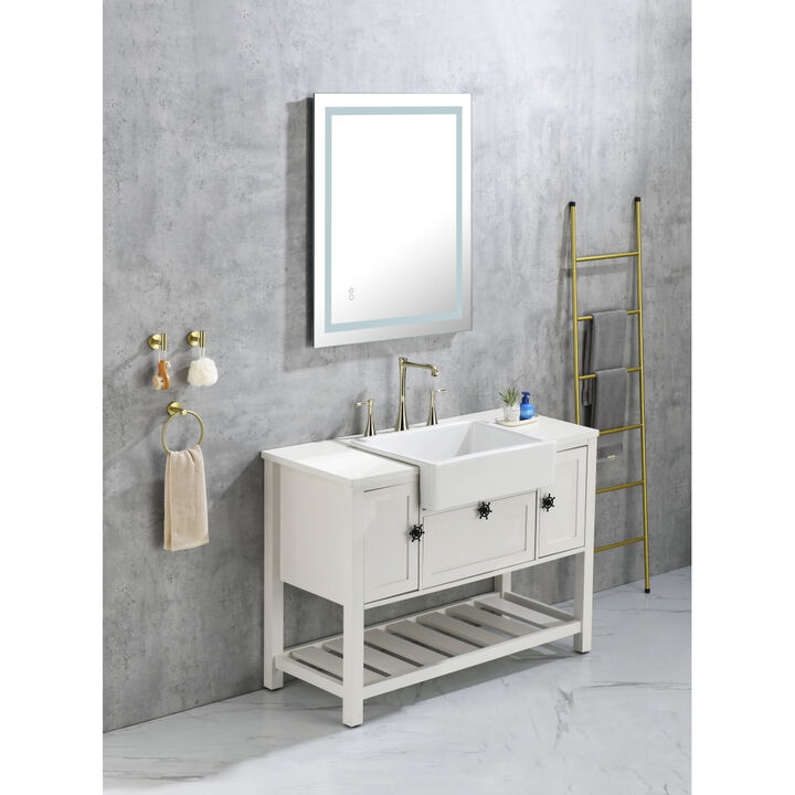 LED Bathroom Mirror with High Lumen and Anti-Fog