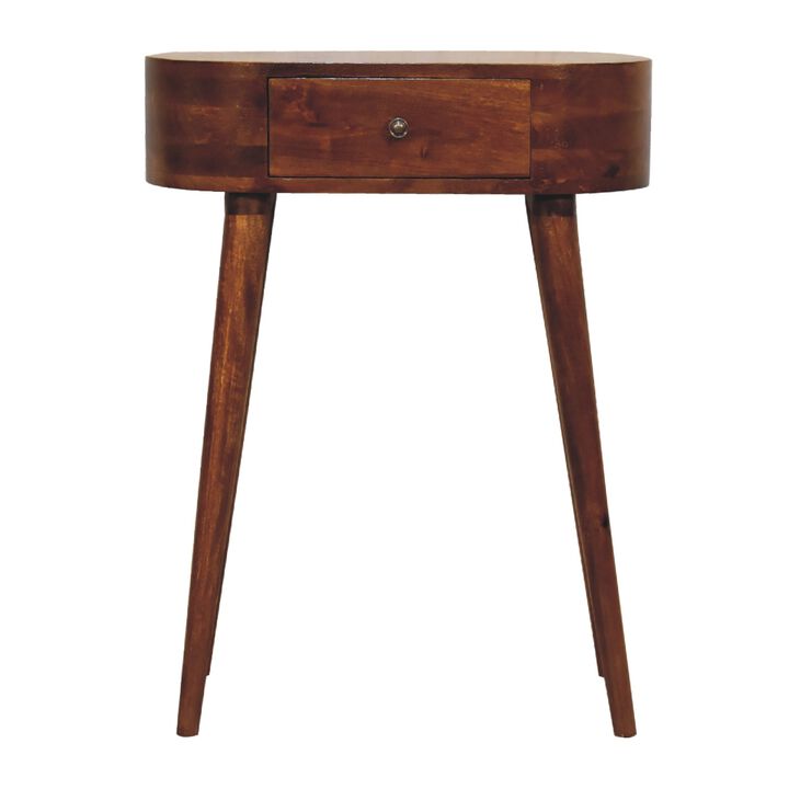 Mini Albion Chestnut  1 Drawer Solid Wood  Console