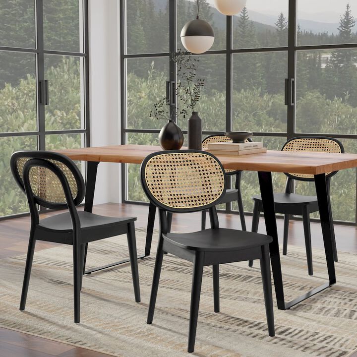 Simpli Home Rachel Dining Chair (Set Of 2) In Black