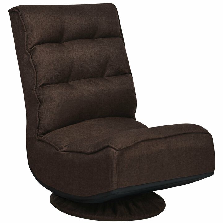 5-Position Folding Floor Gaming Chair