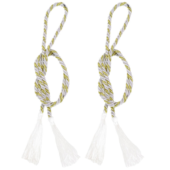 Sunnydaze Indoor/Outdoor Rope Curtain Tiebacks