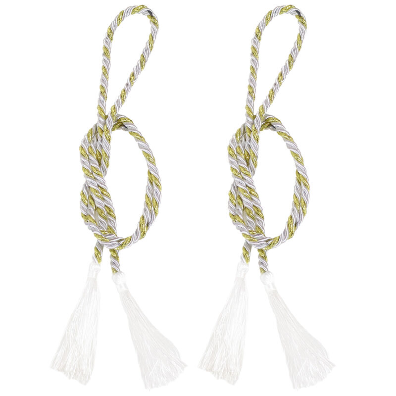 Sunnydaze Indoor/Outdoor Rope Curtain Tiebacks