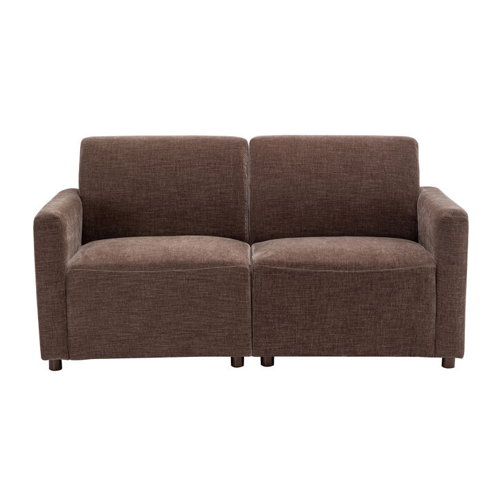 Duvall 2 Piece Modular Sofa -  Brown