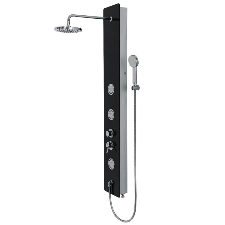 Shower Panel with Hand Shower for Convenient and Stylish Bathroom Upgrades