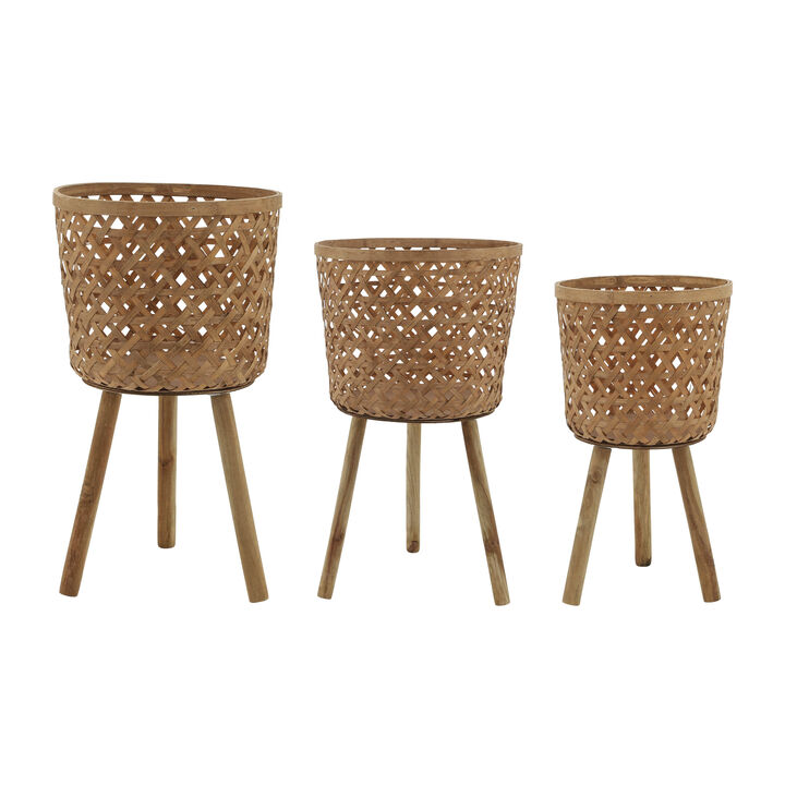 Natural Bamboo Planters