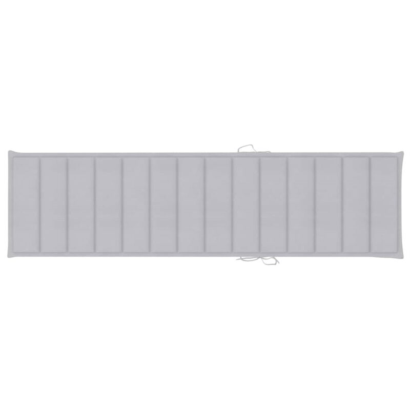 vidaXL Sun Lounger Cushion Gray 78.7"x19.7"x1.6" Fabric