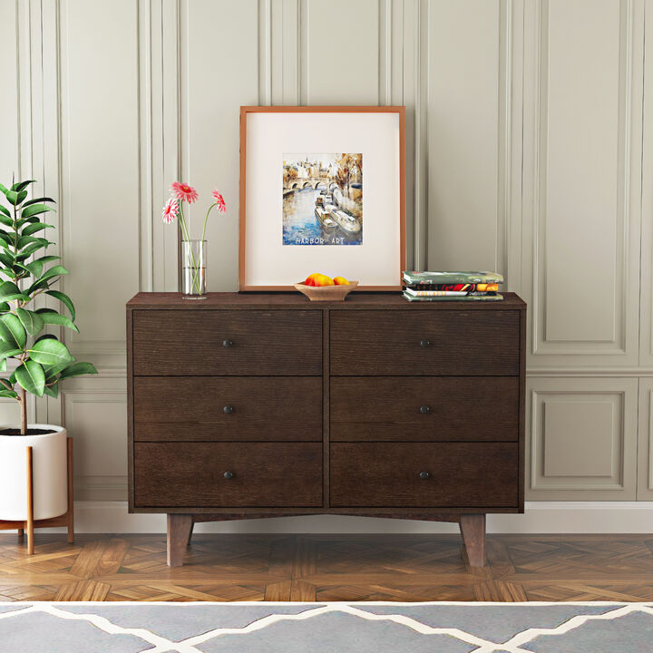 Solid Wood Spray-Painted Drawer Dresser Bar, Buffet Tableware Cabinet Lockers