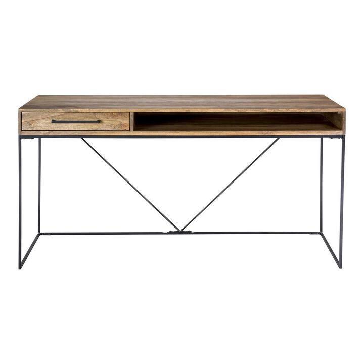 Sleek Industrial Colvin Desk - Natural Collection, Belen Kox
